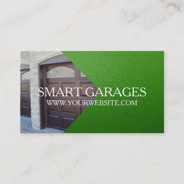 Garage Doors Installation & Services Business Card (Front)