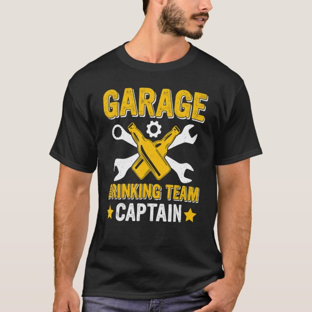 Garage Drinking Team Beer Drinker Beer Drinking Me T-Shirt (Front)