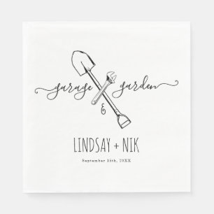 Garage & Garden Bridal / Couple's Shower Napkin