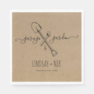 Garage & Garden Bridal / Couple's Shower Napkin