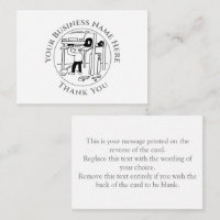 Garage Mechanic Thank You Note Card