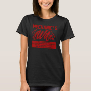 Garage Mechanics Wife Funny Auto Mechanic Car Mech T-Shirt