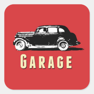 Garage Moving Box Sticker Label
