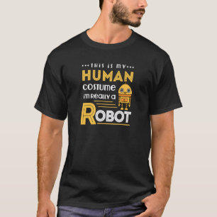Garage Robot Fan Bot Mechanic Robotics My Human C T-Shirt