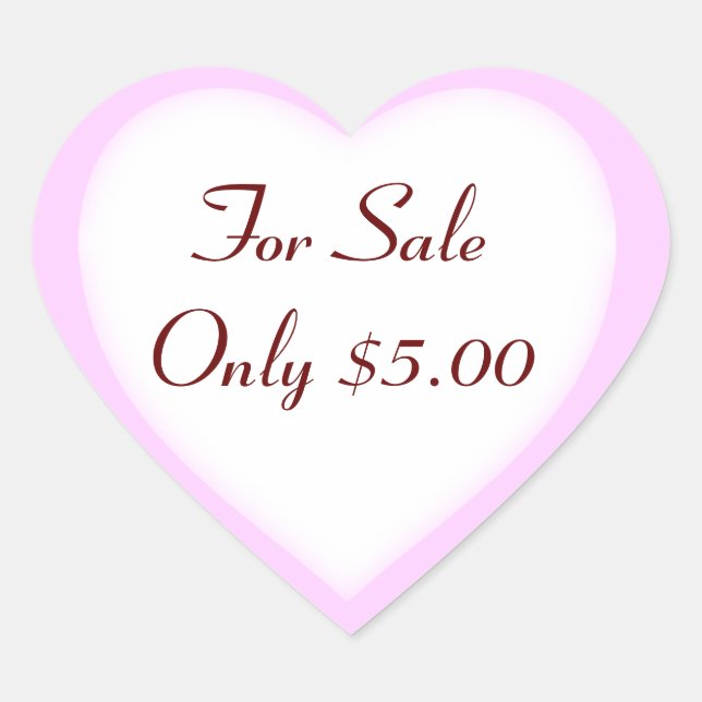 Garage Sale And Yard Sale Price Labels (Front)