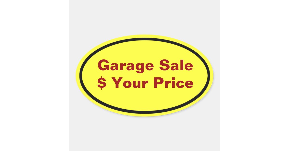 Garage Sale And Yard Sale Price Labels | Zazzle