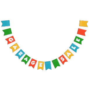 Garage Sale Bunting Banner Flags