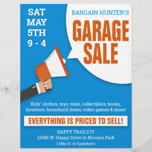 Garage Sale Flyer - Bargain Hunters