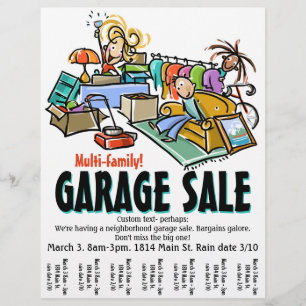 Garage Sale. Moving Sale. Yard Sale Custom flyer
