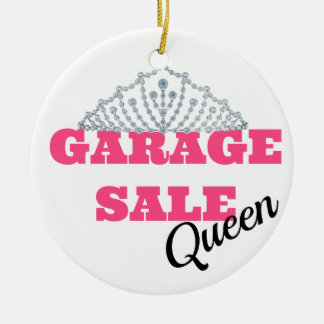 Garage Sale Queen Line Ceramic Tree Decoration