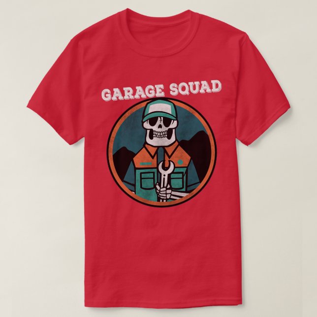 Garage Squad Mechanic Design  T-Shirt (Design Front)