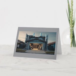 Garage Tech Upgrade greeting card