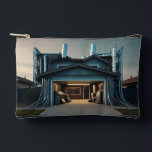 Garage Tech Upgrade small accessory bag pouch<br><div class="desc">Garage Tech Upgrade accessory bag pouches are a humorous ode to inventors, scientists, engineers and entrepreneurs working from their garages and "pushing the envelope" to improve on or innovate new products, code, and methods. Garage Tech Upgrade is Steamy Raimon original synthography art. * also ideal gifts for electricians, architects, builders,...</div>