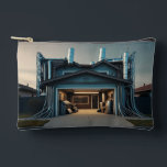 Garage Tech Upgrade small accessory bag pouch<br><div class="desc">Garage Tech Upgrade accessory bag pouches are a humorous ode to inventors, scientists, engineers and entrepreneurs working from their garages and "pushing the envelope" to improve on or innovate new products, code, and methods. Garage Tech Upgrade is Steamy Raimon original synthography art. * also ideal gifts for electricians, architects, builders,...</div>