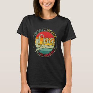 Garage The Man The Myth The Mechanic Vintage Opa T-Shirt