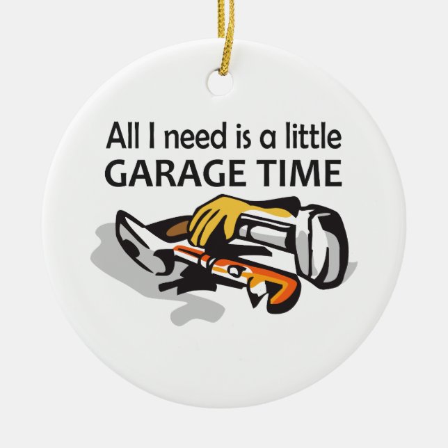 GARAGE TIME CERAMIC TREE DECORATION (Front)
