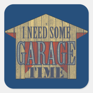 GARAGE TIME Toolbox Square Sticker