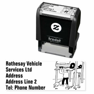 Garage Vehicle Repairs & Servicing Self-inking Stamp