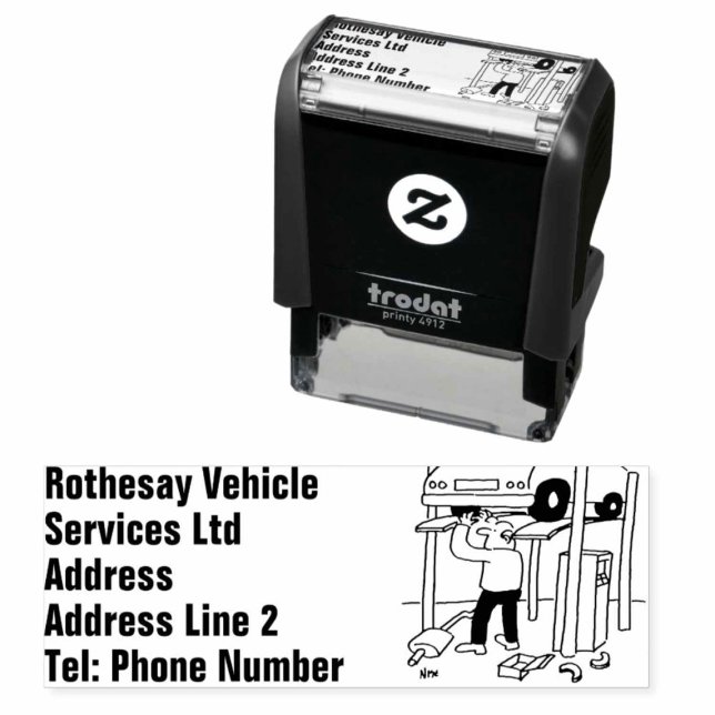 Garage Vehicle Repairs & Servicing Self-inking Stamp (Creator Uploaded)