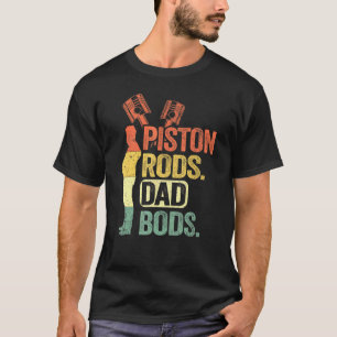 Garage Vintage Mechanic Daddy Piston Rods And Dad T-Shirt
