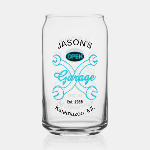 Garage Wrenches Drinkware Beer Can Glass