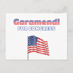 Garamendi for Congress Patriotic American Flag Des Postcard