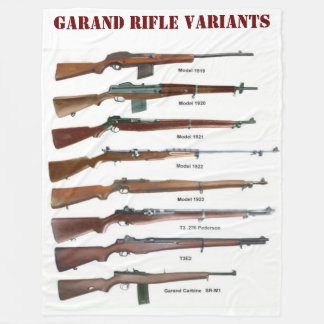 GARAND RIFLE VARIANTS FLEECE BLANKET