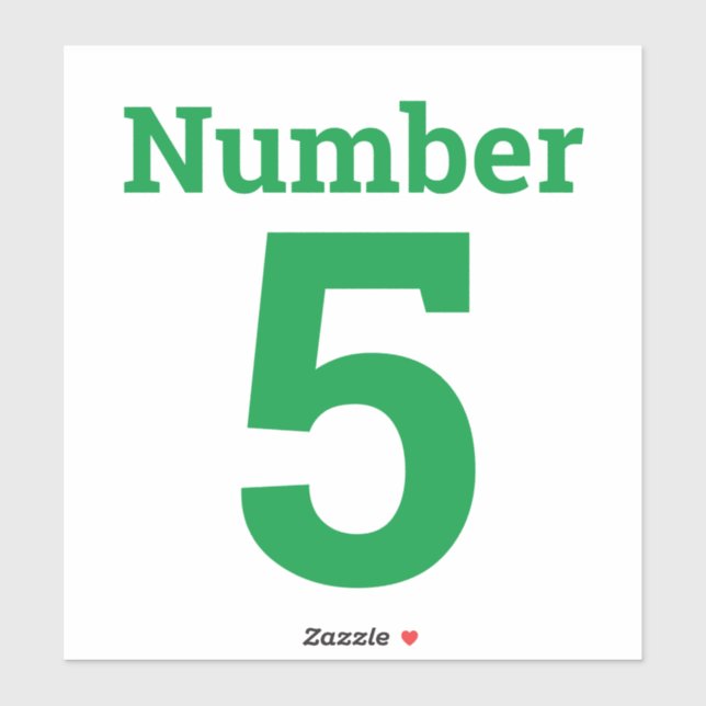 Garbage can or Wheelie Bin Number Single Digit (Sheet)