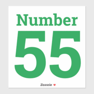 Garbage can Wheelie Bin Number up to Double Digits