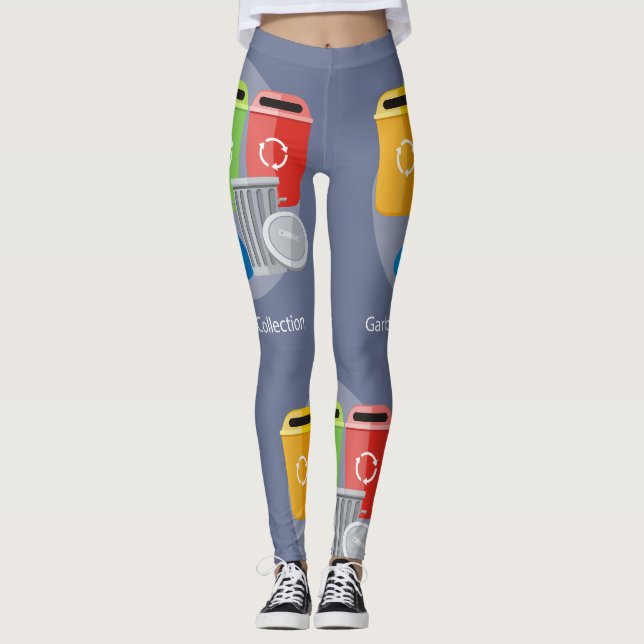 Garbage Collection Recycling Leggings (Front)