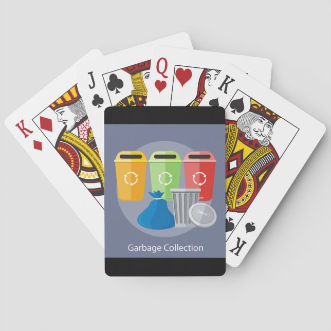 Garbage Collection Recycling Playing Cards (Back)