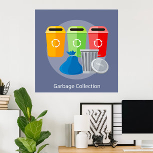 Garbage Collection Recycling Poster