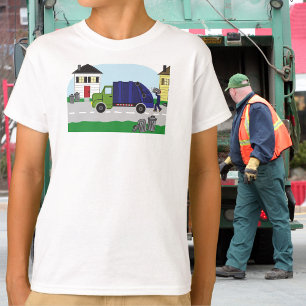 Garbage Day is the Best Day!" – Fun Garbage Truck  T-Shirt