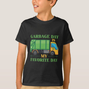 Garbage Day Kids Garbage Truck Trash Recycling T-Shirt