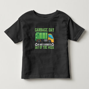 Garbage Day Truck Waste Disposal Dumpster Toddler T-Shirt