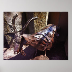 GARBAGE EATING GOAT of SPOKANE'S RIVERFRONT PARK Poster