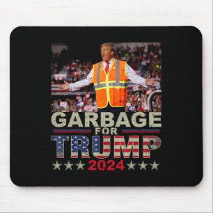 Garbage For Trump 2024 Tees - Trump Supporter Desi Mouse Mat