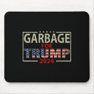 Garbage For Trump 2024 Tees - Trump Supporter Mouse Mat