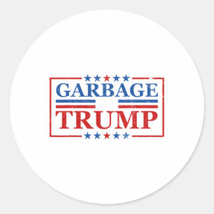 Garbage For Trump Garbage For Trump 2024 President Classic Round Sticker