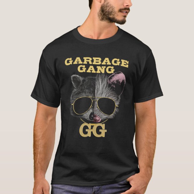 Garbage Gang Possum Animals Opossum Animal Raccoon T-Shirt (Front)