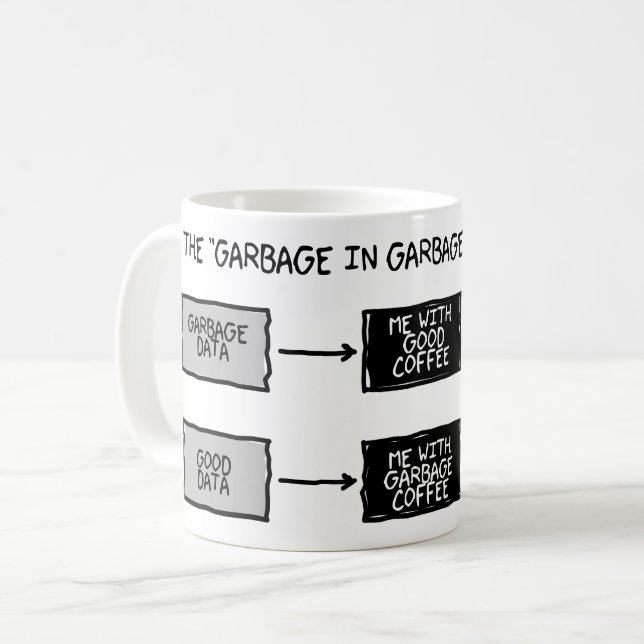 Garbage In Garbage Out (GIGO) - Scientists Mug (Front Left)