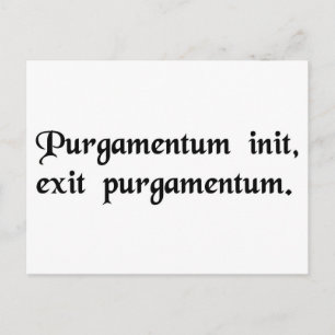 Garbage in, garbage out. postcard