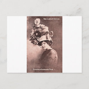 Garbage Lady, Queen of Fashion Postcard