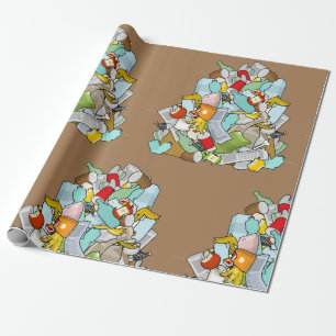 Garbage Pile Wrapping Paper
