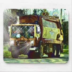 Garbage Refuse Dump Truck Driver's Mousepad