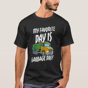 Garbage Smiling Truck Dirty Cans Recycling Day Dus T-Shirt