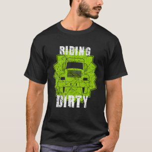 Garbage Smiling Truck Dirty Cans Recycling Day Dus T-Shirt