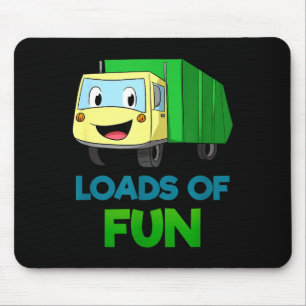 Garbage Smiling Truck Loads Of Fun Recycling Day D Mouse Mat