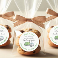 Garbage Trash Truck 1st Birthday Thank You