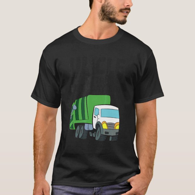 Garbage Truck Birthday Party Uncle Of The Birthday T-Shirt (Front)